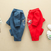 Νέο μοντέλο βρεφική σαλοπέτα για κορίτσια και αγόρια σε κόκκινο και μπλε χρώμα