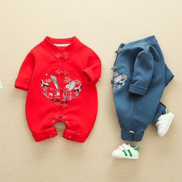 Νέο μοντέλο βρεφική σαλοπέτα για κορίτσια και αγόρια σε κόκκινο και μπλε χρώμα