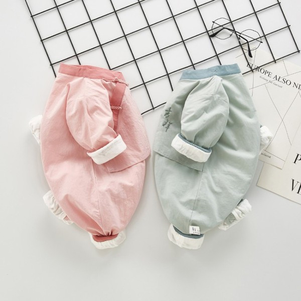 Παιδικές  ολόσωμες φόρμες για κορίτσια και αγόρια με φερμουάρ σε δύο χρώματα