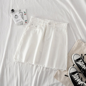 Γυναικεία φούστα denim με τσέπη σε τρία χρώματα