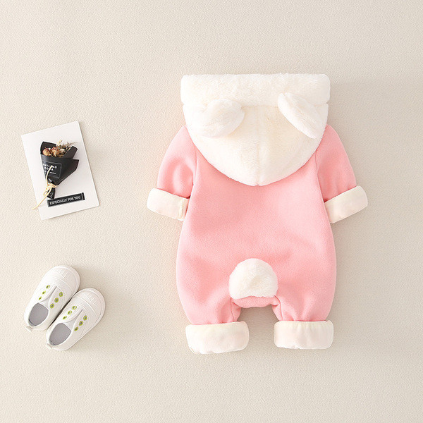 Νέο μοντέλο βρεφική σαλοπέτα για κορίτσια με κουκούλα και φερμουάρ σε διάφορα χρώματα