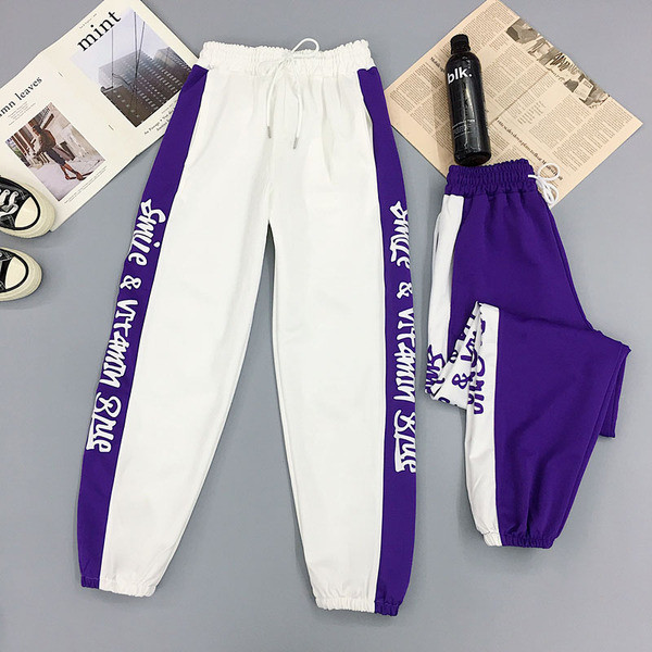 Feliratos női sportnadrág - két színben