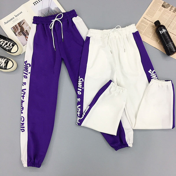 Feliratos női sportnadrág - két színben