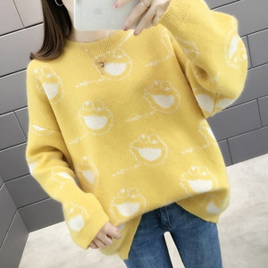 Női téli pulóver kék, zöld, rózsaszín és sárga színekben