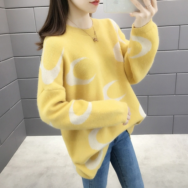 Női téli pulóver - széles modell több színben