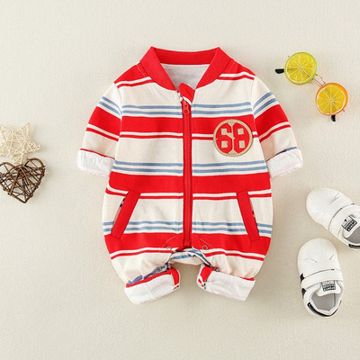 Νέο μοντέλο βρεφική σαλοπέτα σε κόκκινο και μπλε χρώμα για αγόρια