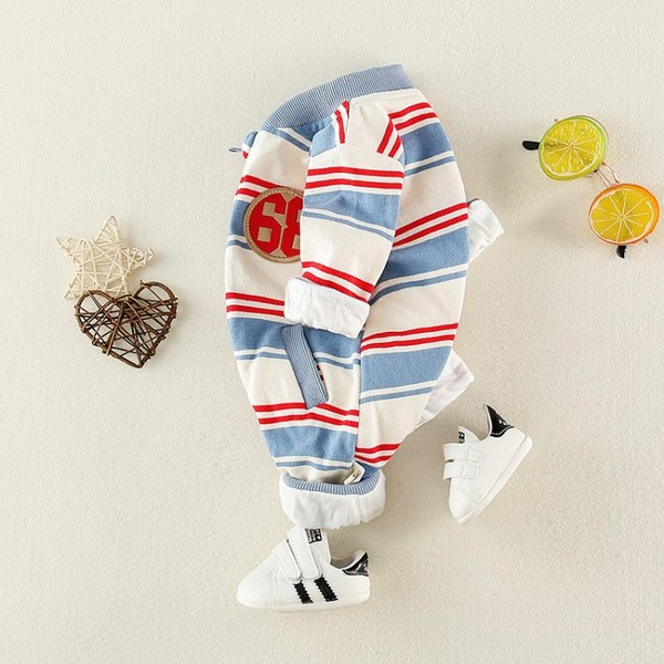 Νέο μοντέλο βρεφική σαλοπέτα σε κόκκινο και μπλε χρώμα για αγόρια