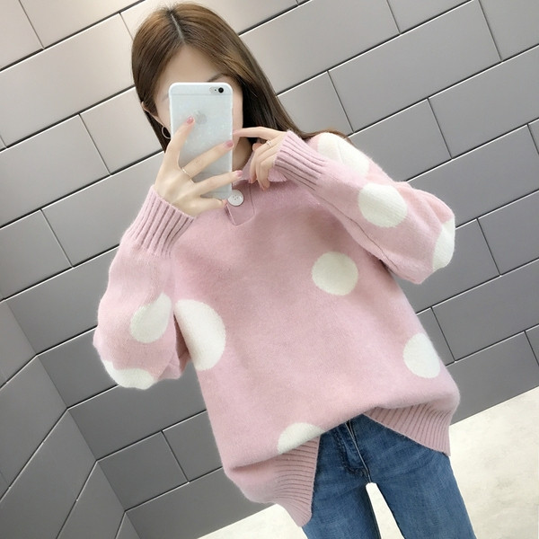 Γυναικέιο  χειμερινό πουλόβερ ένα ευρύ μοντέλο σε τέσσερα χρώματα