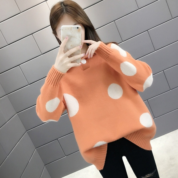 Γυναικέιο  χειμερινό πουλόβερ ένα ευρύ μοντέλο σε τέσσερα χρώματα