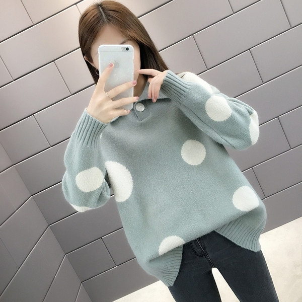 Γυναικέιο  χειμερινό πουλόβερ ένα ευρύ μοντέλο σε τέσσερα χρώματα