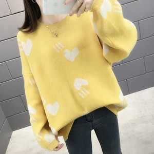 Πουλόβερ γυναικείας φθινοπώρου-χειμώνα με O-γιακά σε διάφορα χρώματα