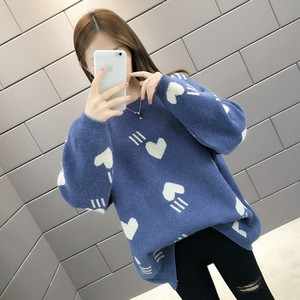 Πουλόβερ γυναικείας φθινοπώρου-χειμώνα με O-γιακά σε διάφορα χρώματα