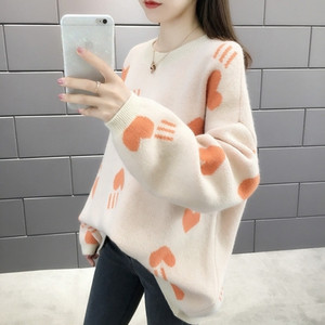 Πουλόβερ γυναικείας φθινοπώρου-χειμώνα με O-γιακά σε διάφορα χρώματα