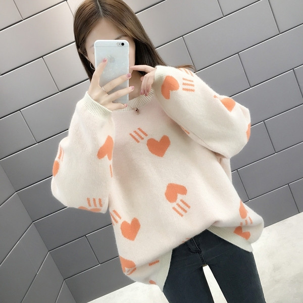 Πουλόβερ γυναικείας φθινοπώρου-χειμώνα με O-γιακά σε διάφορα χρώματα