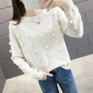 Γυναικείο πουλόβερ με O-λαιμό σε διάφορα χρώματα