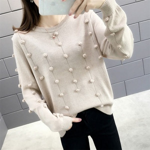 Γυναικείο πουλόβερ με O-λαιμό σε διάφορα χρώματα