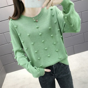 Γυναικείο πουλόβερ με O-λαιμό σε διάφορα χρώματα