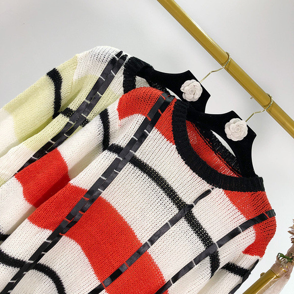 Γυναικεία casual πουλόβερ με γραβάτες σε δύο χρώματα