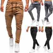 Pantaloni sport barbati cu buzunare in trei culori