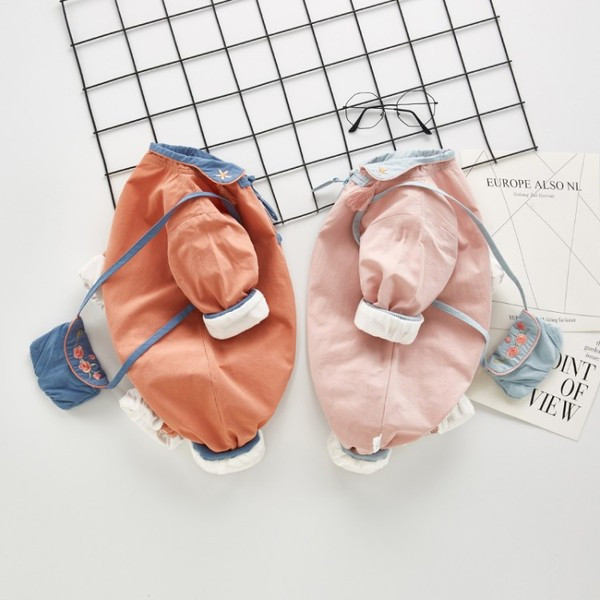 Βρεφική ολόσωμη φόρμα με  φερμουάρ σε διάφορα χρώματα