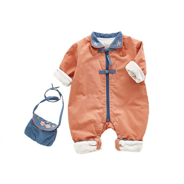 Βρεφική ολόσωμη φόρμα με  φερμουάρ σε διάφορα χρώματα