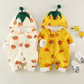 Βρεφική ολόσωμη φόρμα για αγόρια με τσέπες και φερμουάρ σε δύο χρώματα