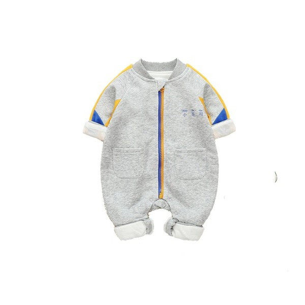 Σπρρ παιδική ολόσωμη φόρμα  για αγόρια και κορίτσια σε γκρι και ροζ χρώμα