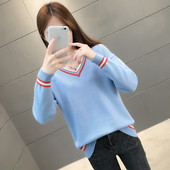 Bluza de dama toamna-iarna cu decolteu spitz in mai multe culori