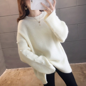 Μοντέρνο  γυναικείο χειμερινό πουλόβερ - μακρύ μοντέλο σε διάφορα χρώματα