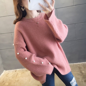 Μοντέρνο  γυναικείο χειμερινό πουλόβερ - μακρύ μοντέλο σε διάφορα χρώματα