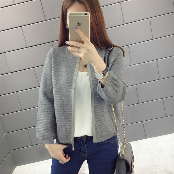 Vestă elegantă de damă cu guler în formă de O în cinci culori