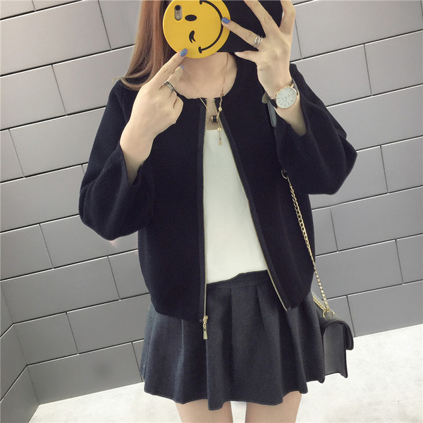 Vestă elegantă de damă cu guler în formă de O în cinci culori