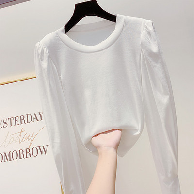 Μοντέρνα γυναικεία μπλούζα με φαρδιά μανίκια σε τρία χρώματα