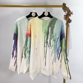 Μοντέρνο γυναικείο πουλόβερμε ς ντεκολτέ σε διάφορα  χρώματα