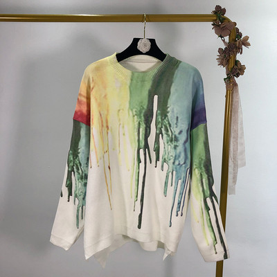 Μοντέρνο γυναικείο πουλόβερμε ς ντεκολτέ σε διάφορα  χρώματα