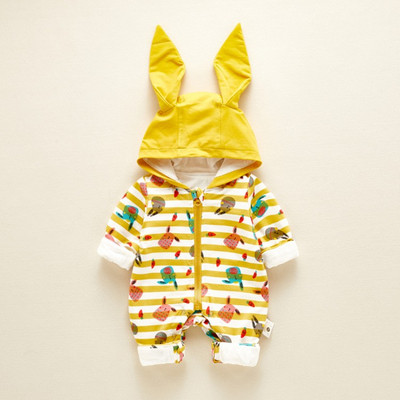 Νέο μοτέλο βρεφική ολόσωμη φόρμα  με δίχρωμη εφαρμογή για κορίτσια