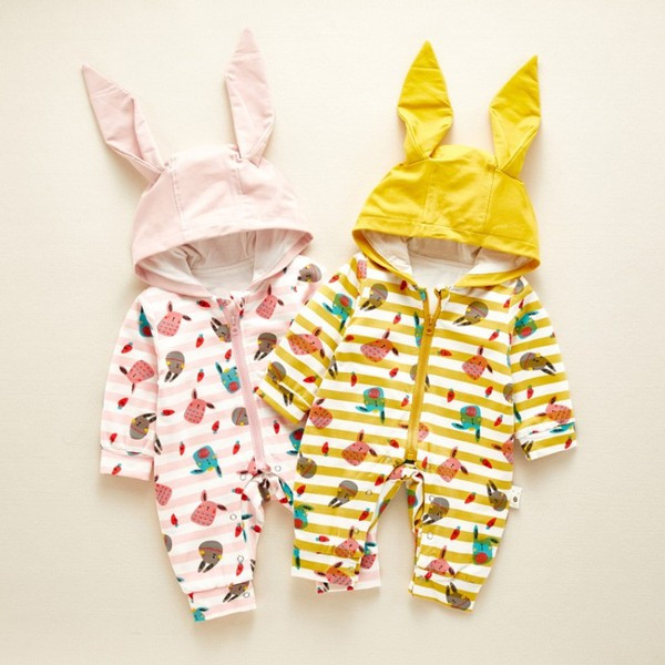 Νέο μοτέλο βρεφική ολόσωμη φόρμα  με δίχρωμη εφαρμογή για κορίτσια