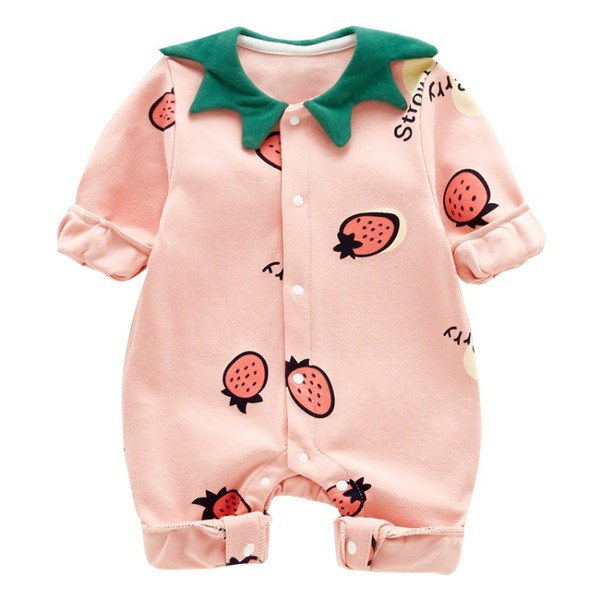 Salopeta casual pentru bebelusi cu nasturi si aplicatie pentru fete