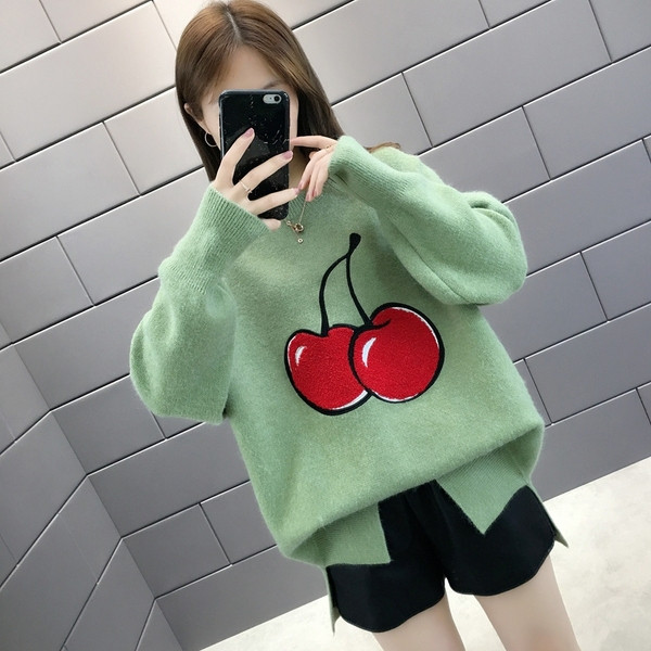 Modern női pulóver rátéttel, több színben