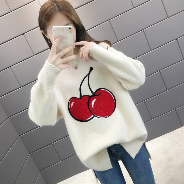 Modern női pulóver rátéttel, több színben