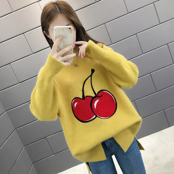 Modern női pulóver rátéttel, több színben