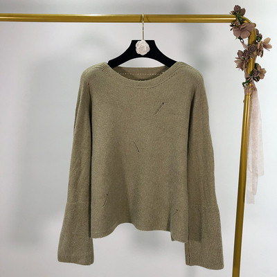 Γυναικείο πουλόβερ  με σκισμένα μοτίβα σε πολλά χρώματα