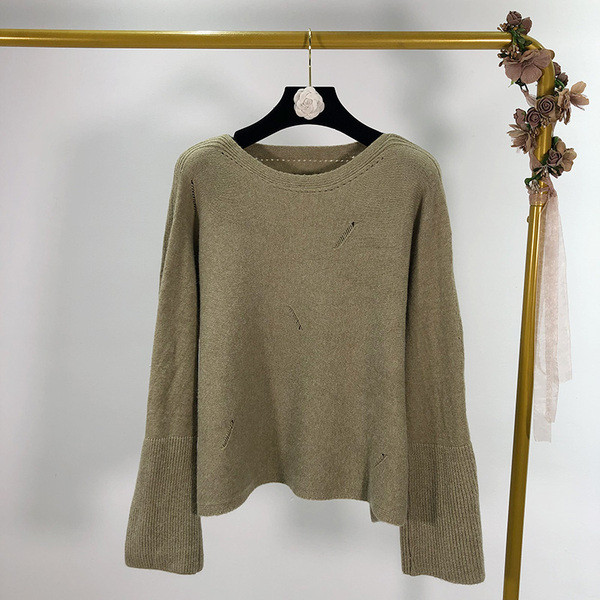 Γυναικείο πουλόβερ  με σκισμένα μοτίβα σε πολλά χρώματα