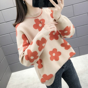 Γυναικείο πουλόβερ  με O-λαιμό σε διάφορα χρώματα