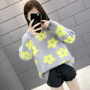 Γυναικείο πουλόβερ  με O-λαιμό σε διάφορα χρώματα