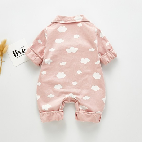 Βρεφική ολόσωμη φόρμα με κουμπιά για αγόρια και κορίτσια