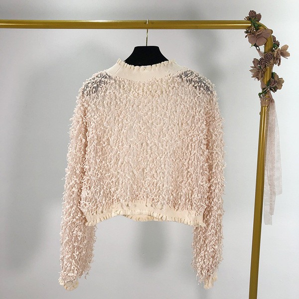 Νέο μοντέλο σύντομο διαφανή  πουλόβερ