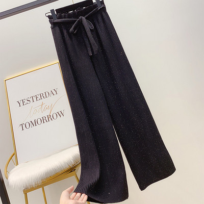 Stílusos női rakott nadrág fényes hatással, négy színben