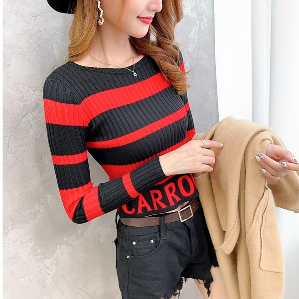 Γυναικεία ριγέ μπλούζα με διάφορα χρώματα