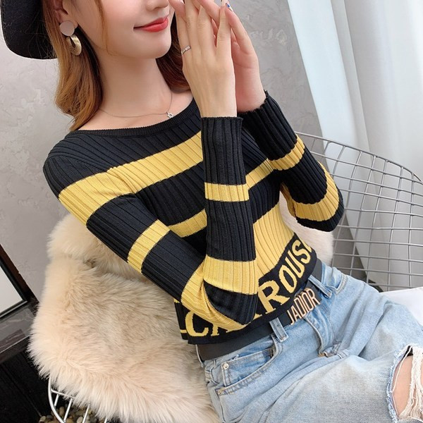 Γυναικεία ριγέ μπλούζα με διάφορα χρώματα